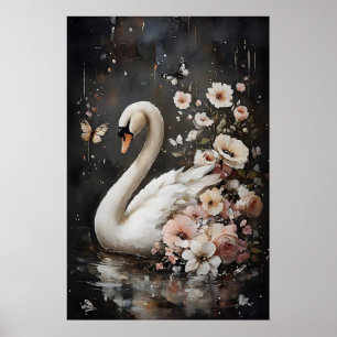 Impressão de Cisne de Flor Mal-humorada, Impressão