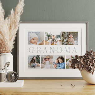 Impressão de Colagem de Fotos Personalizada Vovô 7