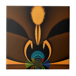 Impressão de Contraste de Cor abstrato