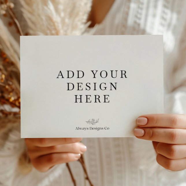 Impressão de Convite Paisagem 5x7" (Criador carregado)