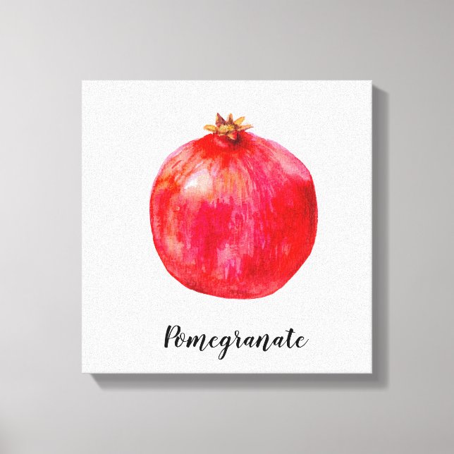 Impressão de cor d'água de romã. (Frente)