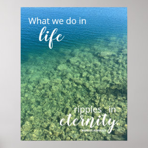 Impressão de Cotação de Vida, Papel Poster de V