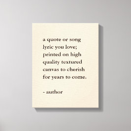 Impressão de Cotação Personalizada na Canvas