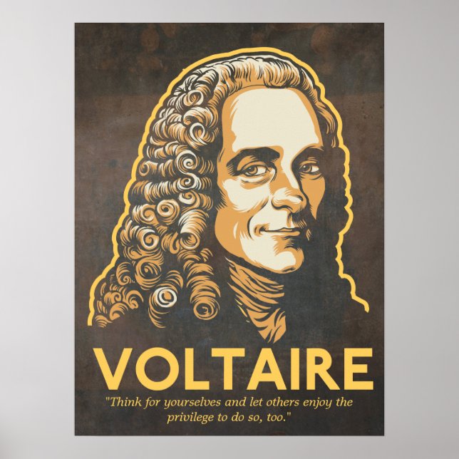 Impressão de cotação Voltaire (Frente)
