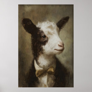 Impressão de Criança em Retrato Antigo, Pintura de