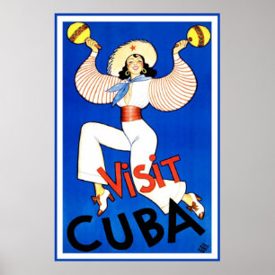 Impressão de Cuba da visita do vintage