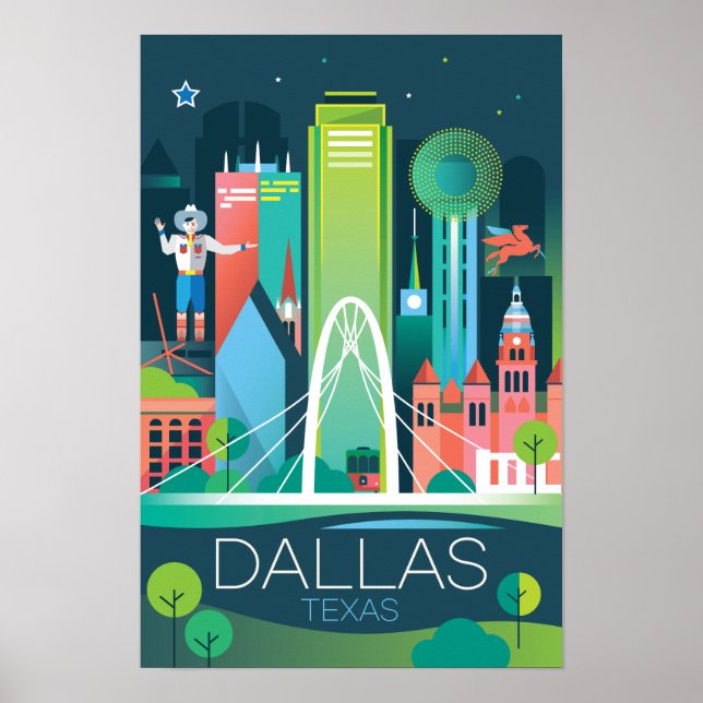 Impressão de Dallas (Frente)