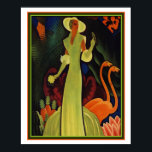 Impressão de Deco de Arte Tropical por William P.<br><div class="desc">Colorida,  Art Deco,  Impressão Tropical de William P. Welsh 16 x 20</div>
