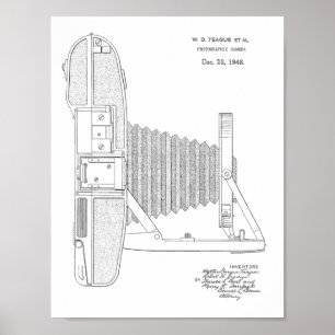 Impressão De Desenho De Arte De Câmera Vintage D