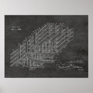 Impressão de Desenho de Arte de Comboio de Avião
