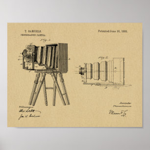 impressão de Desenho de Arte Patente da Câmera 188