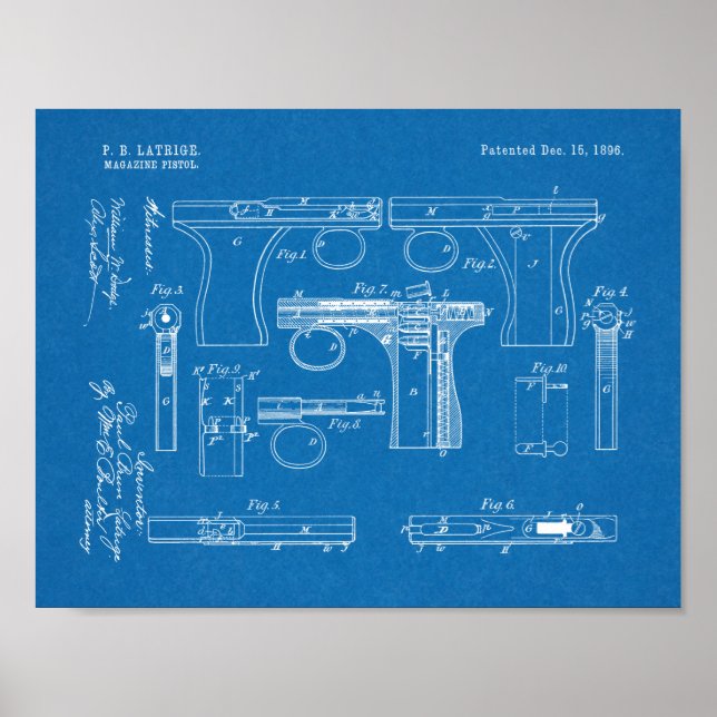 impressão de Desenho de Arte Patente da Revista Gu (Frente)