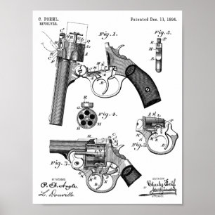 Impressão de Desenho de Arte Patente de 1894 da F