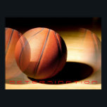 Impressão de Determinação Motivacional Única<br><div class="desc">Eu Adoro Este Jogo. Esportes populares - Imagem de bola de basquete.</div>