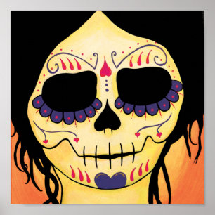 Impressão de Diâmetro de los Muertos Esqueleto