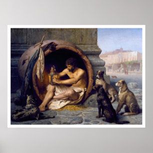 Impressão de Diogenes & de poster dos cães por