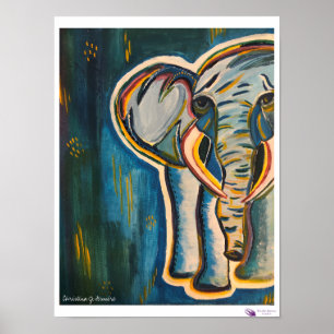 Impressão de elefante