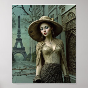 Impressão de Elegância Francesa, Papel Poster de V