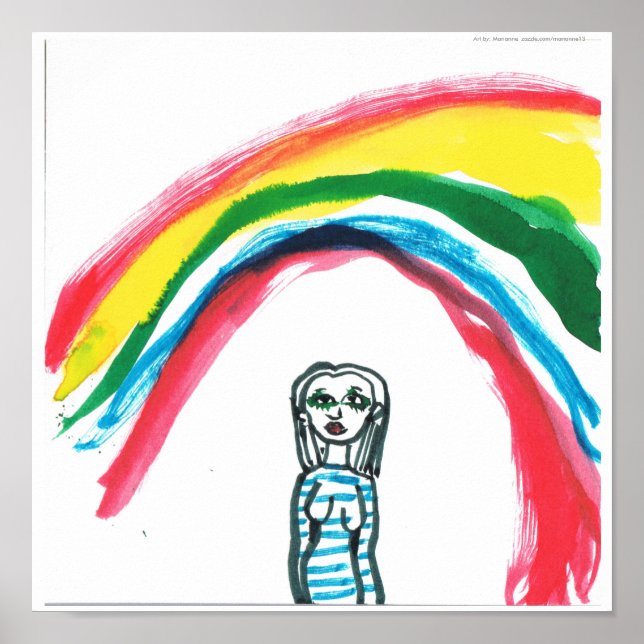 Impressão de Em algum lugar sob um Arco-íris (Frente)