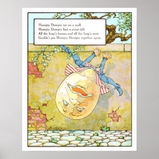 Impressão de Enfermeiro Vintage - Humpty Dumpty