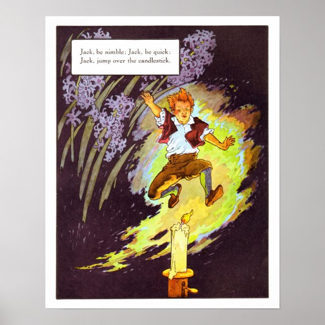 Impressão de Enfermeiro Vintage - Jack seja Nimble (Frente)