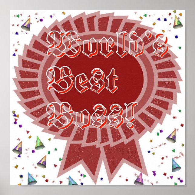 Impressão de enquadramento do melhor chefe do mund (Frente)