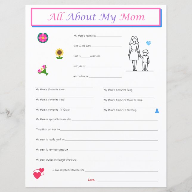 Impressão de Entrevista de Filho dia de as mães (Frente)