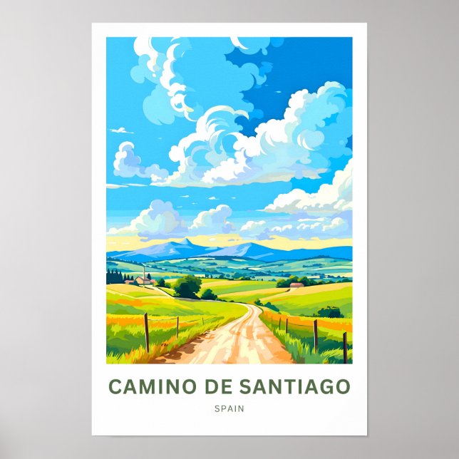 Impressão de Espanha Camino De Santiago (Frente)