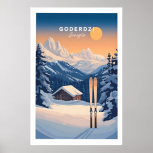 Impressão de Esqui Goderdzi Geórgia 1