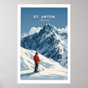 Impressão de Esqui St Anton 1