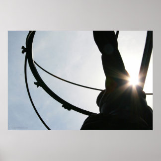 Impressão de estátua Atlas