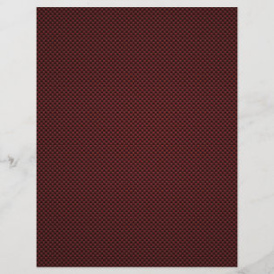 Impressão de Estilo de Fibra de Carbono Vermelho