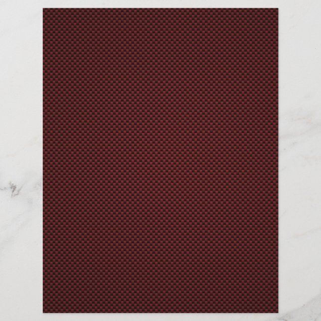 Impressão de Estilo de Fibra de Carbono Vermelho R (Frente)