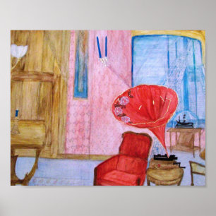 Impressão de estoque de placa 8x10 da sala Quenti