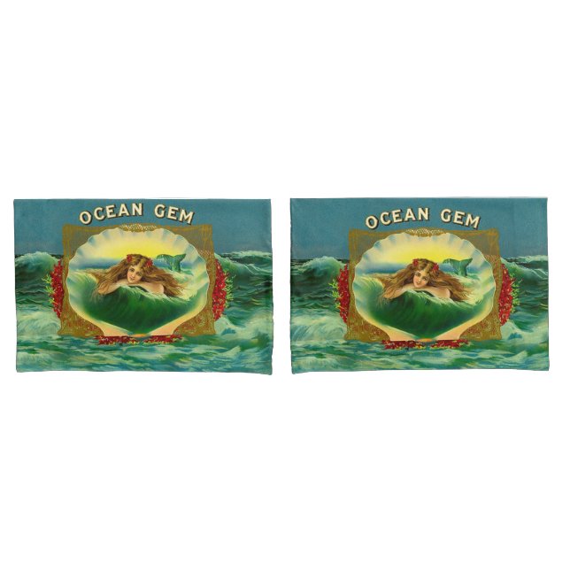 Impressão de etiqueta de charuto de Oceano Gem (Frente - conjunto)