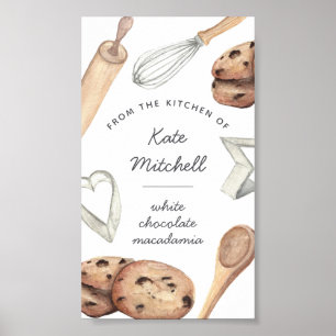 IMPRESSÃO de Etiqueta de Cookie Personalizada IMPR