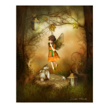 Impressão de Fada de outono