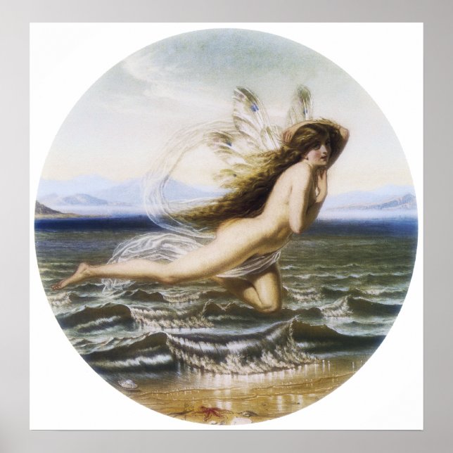 Impressão de fada por Joseph Noel Paton (Frente)