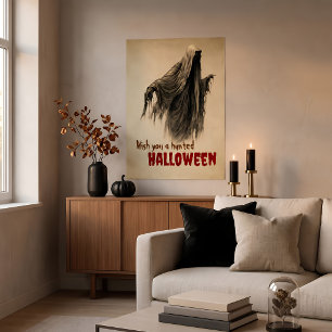 Impressão de Fantasma de Halloween Assombrado em P