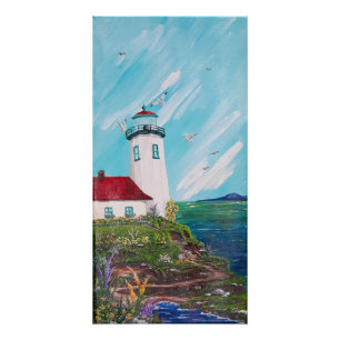 impressão de Farol de Jardim