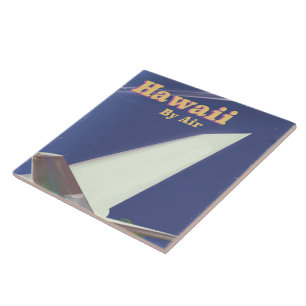 Impressão de férias de vintage do Voo Havaí