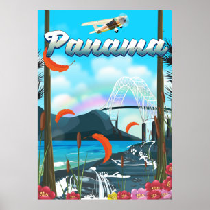 Impressão de férias do rio Panamá