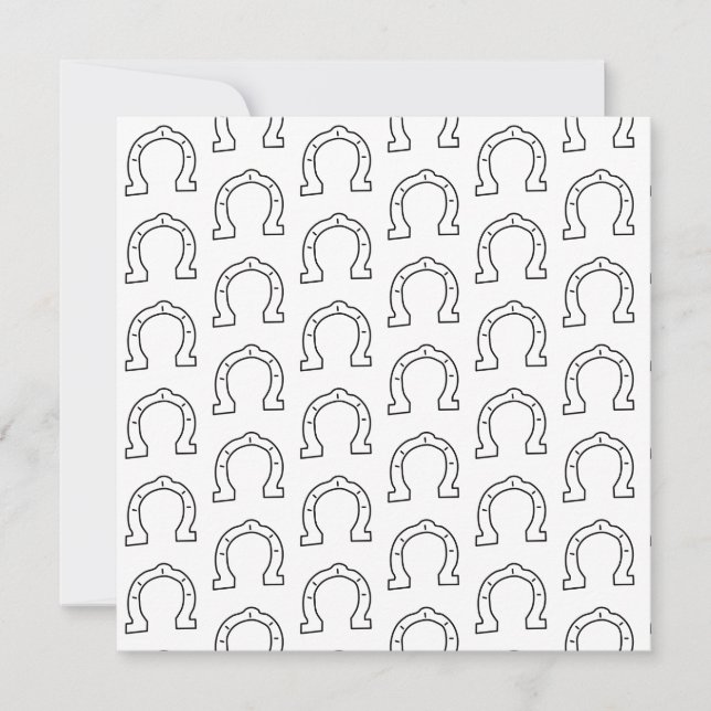 Impressão de Ferradura de Gangue de Cavalo (Frente)