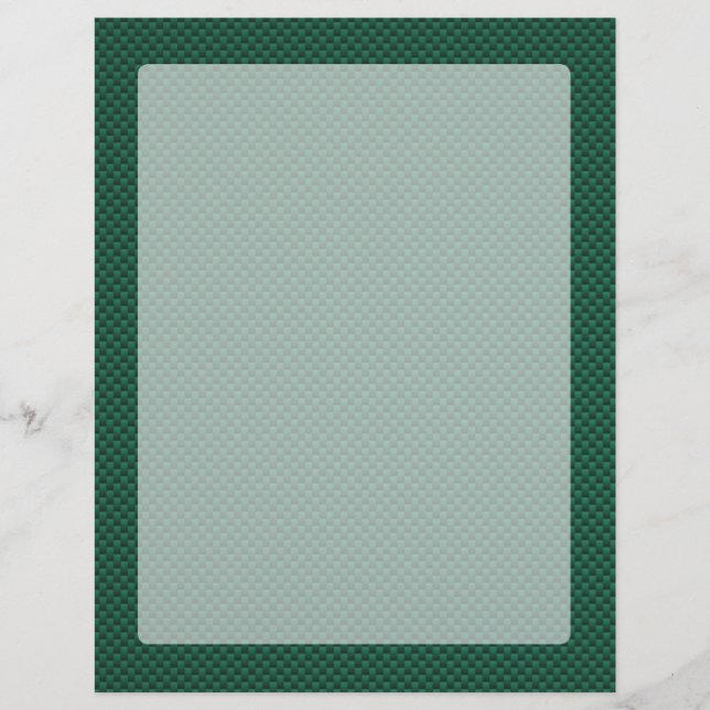 Impressão de fibra de carbono verde lacrimogêneo (Frente)
