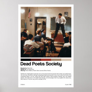 Impressão de Filme da Sociedade de Poetas do morto