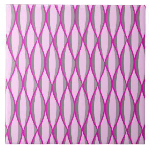 Impressão de Fita do Século de Médio - rosa e c