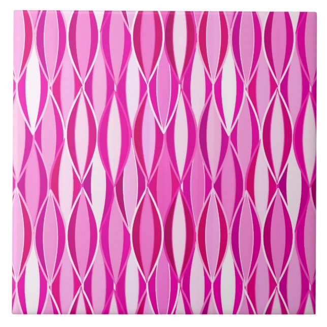 Impressão de fita do século médio - tons magenta c (Frente)