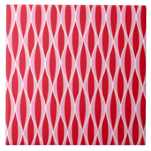 Impressão de Fita do Século Médio - vermelho e