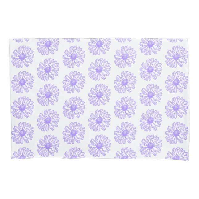 Impressão de Flor de Daisy Purple Pastel, Hippie F (Frente)