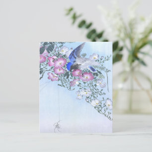 Impressão de Flor de Pássaro de Aranha Azul Ama